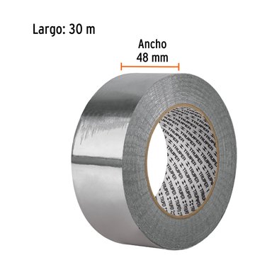 CINTA DE ALUMINIO 2' X 30M TRUPER CINTA DE ALUMINIO 2' X 30M TRUPER - 4