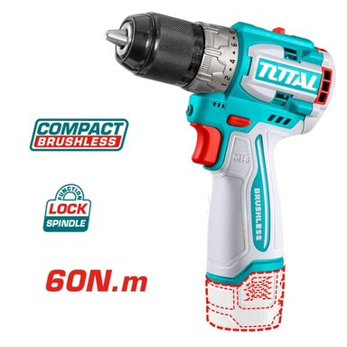 COMBO 3 EN 1 TALADRO ATORNILLADOR 60NM + BATIDORAS 16V TOTAL - 6