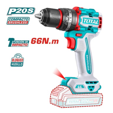 TALADRO PERCUTOR 66NM 20V + 166 HERRAMIENTAS TOTAL - 8
