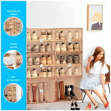 ZAPATERO PLEGABLE PREMIUM 4+1 PISOS 104 CM - 2