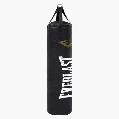 SACO BOXEO EVERLAST LARGO 120CM POWERLOCK NEGRO BLANCO - 2