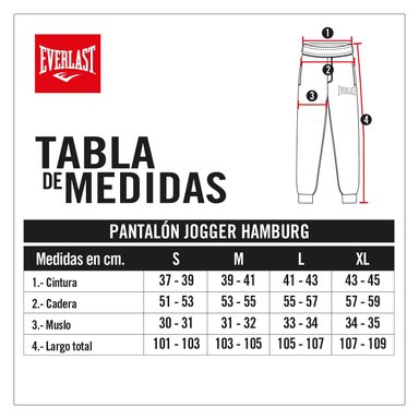 PANTALÓN TODA ACTIVIDAD HOMBRE EVERLAST EHA2266 JOGGER HAMBURG AZUL MARINO - 5