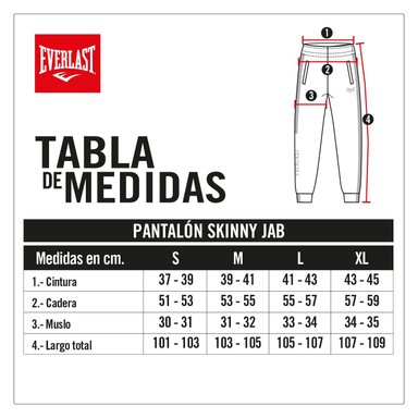 PANTALÓN TODA ACTIVIDAD HOMBRE EVERLAST EHW2291 SKINNY JAB AZUL TECH - 5