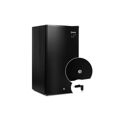 FRIGOBAR-REFRIGERADORA MIRAY RM-93M CON LLAVE NEGRO 93 L - 3