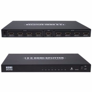 SPLITTER 1X8 HDMI 1.4 FULL HD 4K MULTIPLICA SEÑAL CONECTA 8TV SANTOFA ELECTRONICS - 4