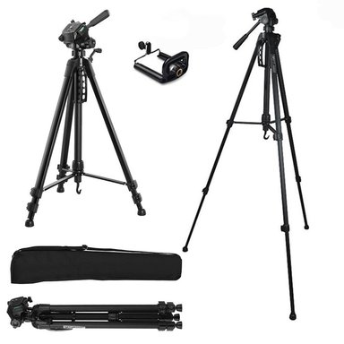 TRIPODE PARA CELULAR CAMARA 3 SECCIONES + FUNDA 1.60 METROS GAUCHO 3540 SANTOFA ELECTRONICS S0695 - 1