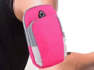 BOLSO PORTA CELULAR DEPORTIVO CON CORREA BRAZALATE FUCSIA SANTOFA ELECTRONICS S0259 - 6