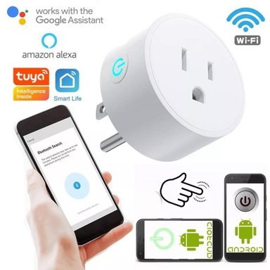ENCHUFE BSD01 INTELIGENTE WIFI CONTROL VOZ ALEXA ASISTENTE GOOGLE 10A SANTOFA ELECTRONICS - 1