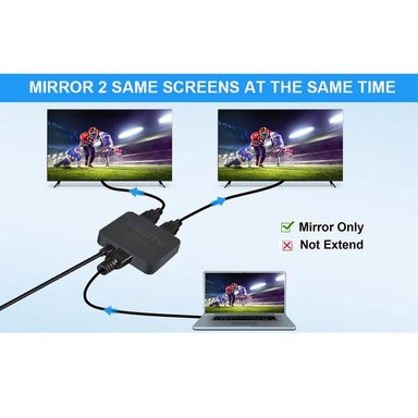 SPLITTER HDMI 1X2 FULL HD 4K 3D 1080P 60HZ MULTIPLICA SEÑAL SANTOFA ELECTRONICS S1624 - 6