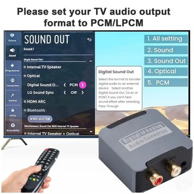 CONVERTIDOR AUDIO ÓPTICO DIGITAL A RCA DIGITAL A ANÁLAGO SANTOFA ELECTRONICS - 3