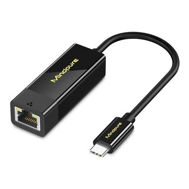 ADAPTADOR DE RED ETHERNET RJ45 A USB TIPO-C 100MBPS MINDPURE SE2070 - 1