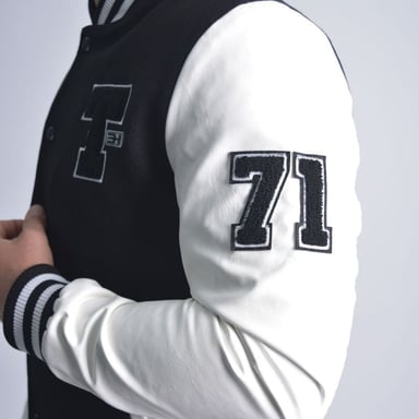 CASACA VARSITY LB PAÑO + ECOCUERO - 4