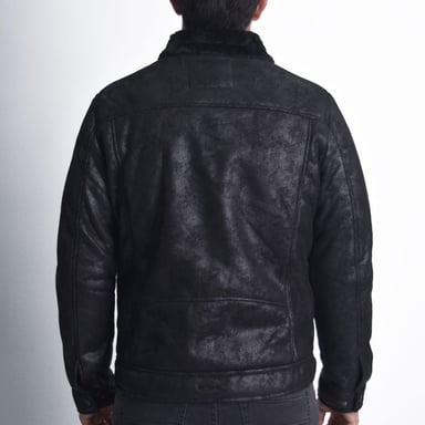 CASACA ECOCUERO TEXTURIZADO PERFECT FIT ESTILO BIKER SG - 4