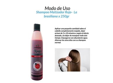 SHAMPOO LA BRASILIANA 250G MATIZADOR ROJO - 1