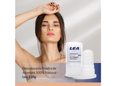 DESODORANTE LEA 12 PIEDRA ALUMBRE 100% NATURAL 120 GR - 3