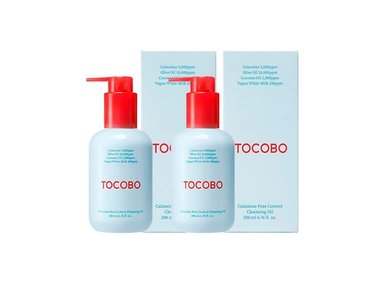 PACK 2 DESMAQUILLANTE FACIAL TOCOBO CALAMINE PORE CONTROL CLEANSING OIL 200 ML - 1