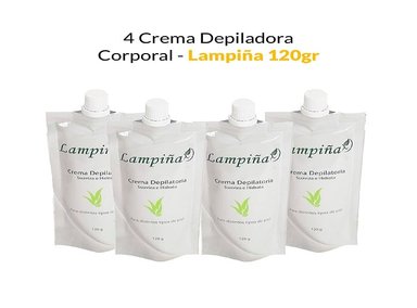 CREMA CUERPO LAMPIÑA AROMÁTICA 4 UNIDADES DEPILADORA - 2