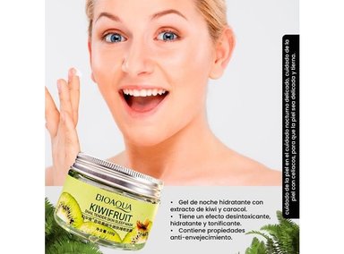 MASCARILLA DORMIR BIOAQUA 120G PIEL TIERNA KIWI FRUIT 3 UNI - 3