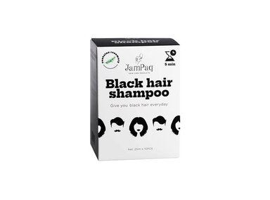 TRATAMIENTO CAPILAR FINASTERIDE 1MG X 60 CÁPSULAS + SHAMPOO CUBRE CANAS NEGRO JAMPAQ - 4