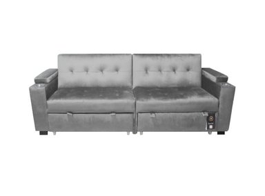 SOFA CAMA BARAKA HOME MADISON 2 CUERPOS CON PORTAVASO Y ALMACENAMIENTO KING - 2