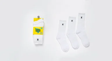 MEDIAS UNISEX KAYSER 99.NP332A ALGODÓN BLANCO ESCOLAR - 1