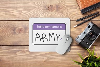 MOUSEPAD BTS ARMY BLANCO - 1