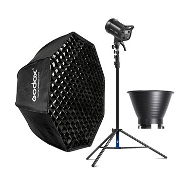 LUZ CONTINUA GODOX SL100BI + PARANTE + SOFTBOX FW140 - 1