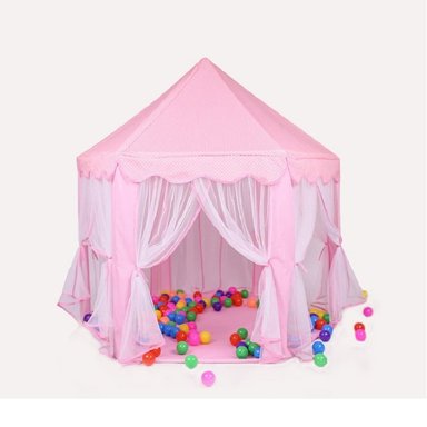 CARPA CASTILLO ARMABLE PRINCESA TUL ROSADO - 1