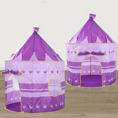 CARPA CASTILLO CASITA ARMABLE LILA NIÑAS - 2