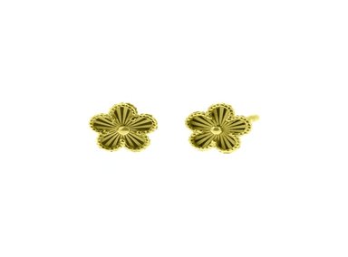 ARETES BALIQ FLOR ABUNDANCIA ORO 18K - 1