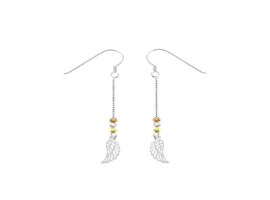 ARETES BALIQ ALAS ANGEL PLATA 925 - 1