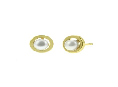 ARETES BALIQ PERLA ORO 18K - 1