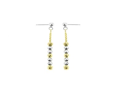 ARETES BALIQ GOLDENSILVER COL PLATA 925 - 1