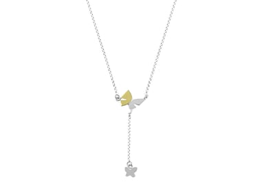 COLLAR BALIQ MARIPOSA ORO PLATA - 1