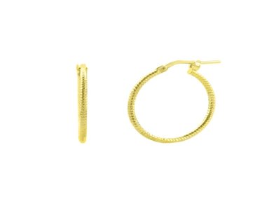 ARETES BALIQ ARGOLLA GOLDENSILVER 20MM PLATA 925 MUJER - 1