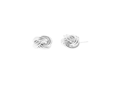 ARETES BALIQ CLARA KNOTS PLATA 925 - 1