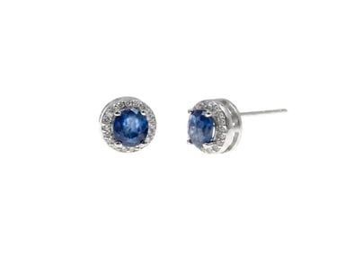 ARETES ZAFIRO OVAL PLATA 925 - 1