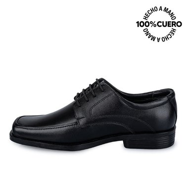 ZAPATOS ESCOLARES NIÑO RABBIT CUERO NEGRO LUIS-009-T - 2