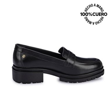 ZAPATOS CASUALES MUJER VIALE CUERO NEGRO TASTE-2302 MOCASÍN - 1