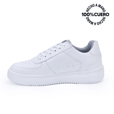 ZAPATILLAS ESCOLARES NIÑO RABBIT CUERO BLANCO CASUAL JOSE-2515 - 2