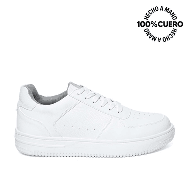 ZAPATILLAS ESCOLARES NIÑO VIALE CUERO BLANCO CASUAL JOSE-2516 HOMME - 1
