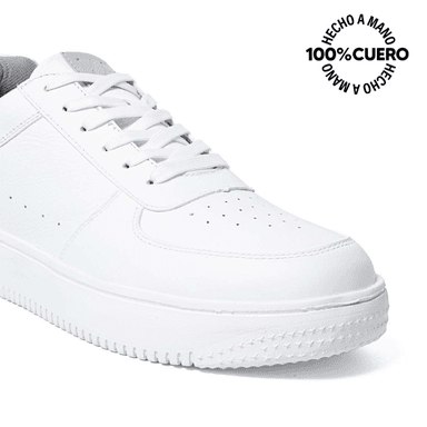 ZAPATILLAS ESCOLARES NIÑO VIALE CUERO BLANCO CASUAL JOSE-2516 HOMME - 3