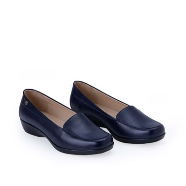 ZAPATO MOCASÍN CASUAL AVE-2504 AZUL VIALE CUERO - 2