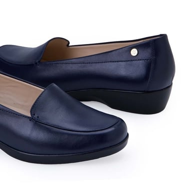 ZAPATO MOCASÍN CASUAL AVE-2504 AZUL VIALE CUERO - 3