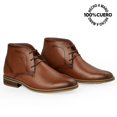 BOTÍN DERBY CASUAL ANGELO-2532 COBRE VIALE HOMME CUERO - 4