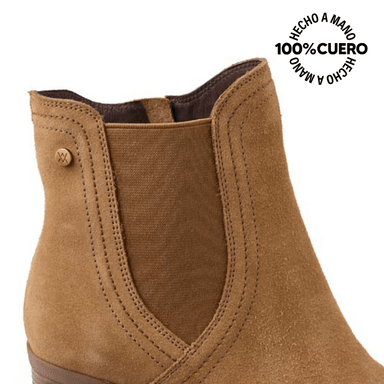 BOTÍN CHELSEA CASUAL FER-2504 CARAMELO VIALE CUERO - 3