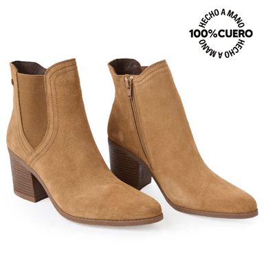 BOTÍN CHELSEA CASUAL FER-2504 CARAMELO VIALE CUERO - 4