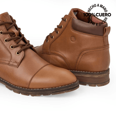 BOTÍN DERBY CASUAL JOSE-2532 OLIVO VIALE HOMME CUERO - 2