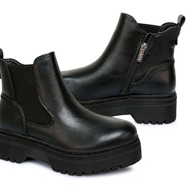 BOTÍN CHELSEA CASUAL DAVI-2529 NEGRO ADV - 3