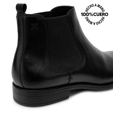 BOTÍN CASUAL MATEO-2521 NEGRO VIALE HOMME CUERO - 3